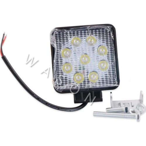 High Quality Excavator Spare Parts Square 9pcs 27W Led Light Work Lamp