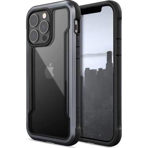 X-doria Shield Compatible with iPhone 13 Case, Shock Absorbing Protection, Durable Aluminum Frame, 10ft Drop Tested, Fits
