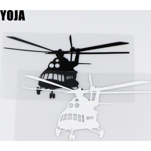 YOJA 19X10.4CM Aircraft Fashion Window Decoration Car Sticker Motorcycle Accessories ZT4-0038