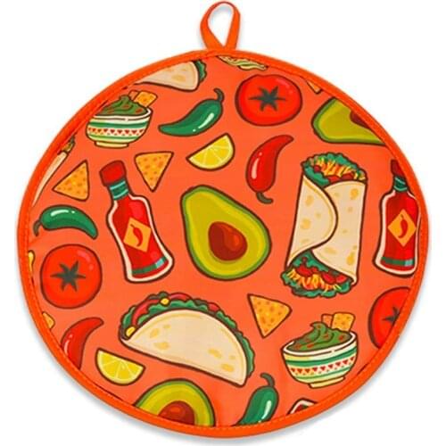 12inch Cloth Bag for Burrito,Portable Tortilla Warmer Pouch Home for Microwave Restaurant Food Pancake