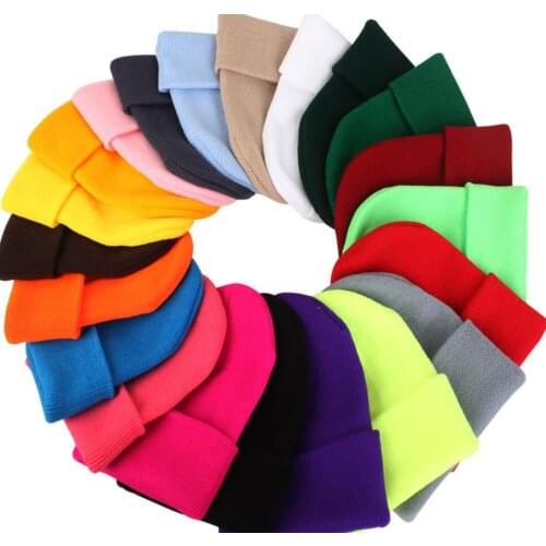 120pcs/lot winter knitted candy color hip hop beanie hat/ski hat 24 color for choose