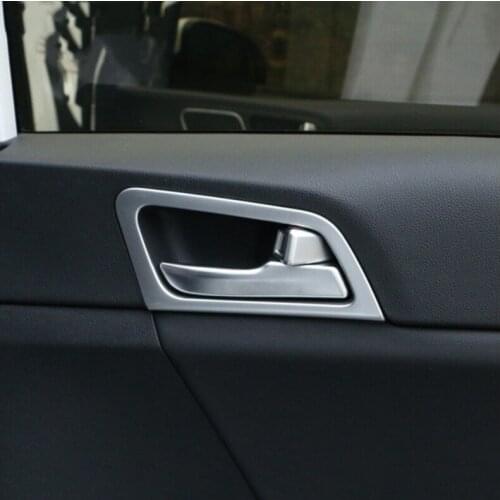 4Pcs/Set ABS Chrome Inner Door Handle Cover Inner Door Protection Trim Sticker For For KIA Sportage QL KX5 2016 2017 LHD