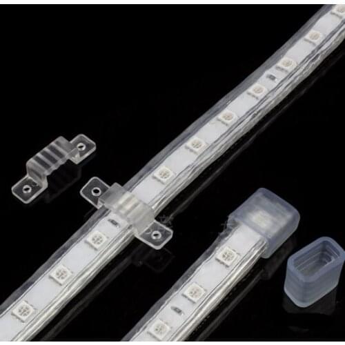 8000pcs/lot LED Strip Connector Silicon clip For 8mm 10mm Width SMD3528 SMD5050 Light Strip Flexible Light Strips fixing holder