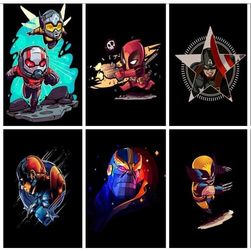 5D DIY Diamond Painting Disney Marvel Hero Series Brand New Inlaid Square/Round Diamond Mosaic Brand Decorative Painting