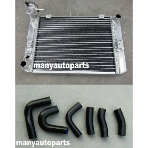 Aluminum radiator & BLACK HOSE FOR Honda Magna VF1100C V65 VF 100C VF100C VF 1100C