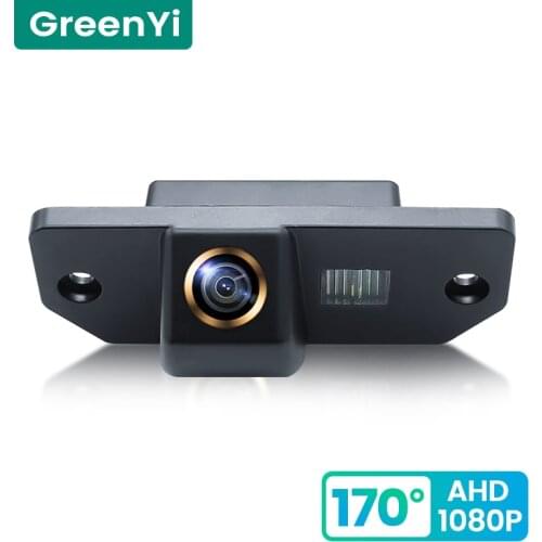 GreenYi 170° HD 1080P Car Rear View Camera for Ford Focus 2 Sedan 2005-2011 C-Max Mondeo Night Vision Reverse Reversing 4 pin