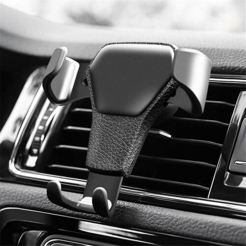 Gravity Reaction Car Mobile phone holder Clip type air vent monut GPS car phone holder for iPhone X XS MAX XR Huawei P30 P20 Pro