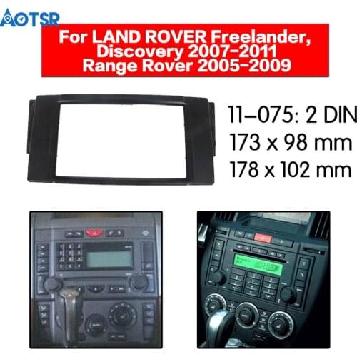 Car Radio Fascia Frame Kit For LAND ROVER Freelander Discovery 2007-2011 Trim Dash Facia Panel Stereo Audio Bezel dash Mount Kit