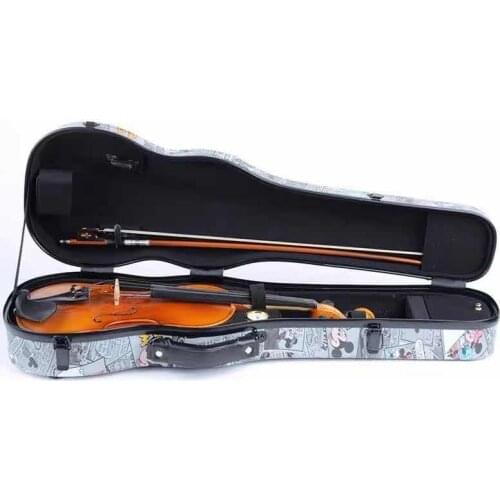 Violin Case 4/4 Luxury but Light Square Violin box Carbon Fiber Triangle 3/4 Violin Music Box Violin Shipping Box