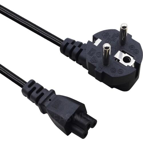 EU Generic 4ft 3-Prong AC Power Adapter Charger Cord Cable For IBM/HP Laptop