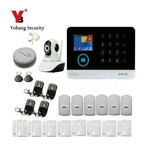 Yobang Security GSM Alarm System Wireless 433MHz English Russian Spanish French Italian Language Door Open Detector
