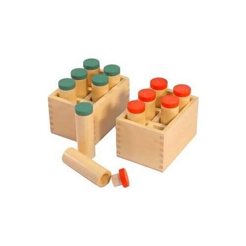 Montessori Baby Educational Wooden Math Teaching Toys Standard receiver edition tube