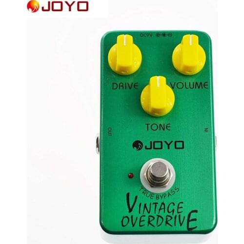 JOYO JF - 01 Electric Guitar Effect Pedal True Bypass Design Vintage Overdrive Guitar Effect Pedal Aluminum Alloy Body