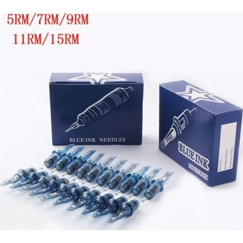 Cartridge Needles Permanent Makeup RM 10Pcs Sterilized Safe Tattoo Needles Disposable Body Art for Tattoo Grips Tattoo Gun Tools