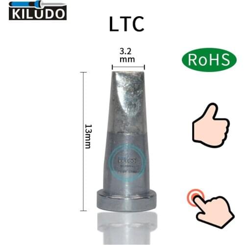 KILUDO 5pcs LTC 3.2MM LF Lead free for Weller Straight Soldering Iron Tip WSP80 WSD81 FE75