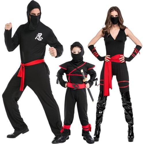 Halloween masked warrior costume role play black ninja suit stage costume lover Ninja