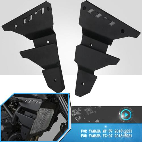 Motorcycle Right & Left For YAMAHA MT-07 MT07 FZ07 FZ-07 2018 2019 2020 2021 Radiator Fairing Side Cover Guard Set Protector