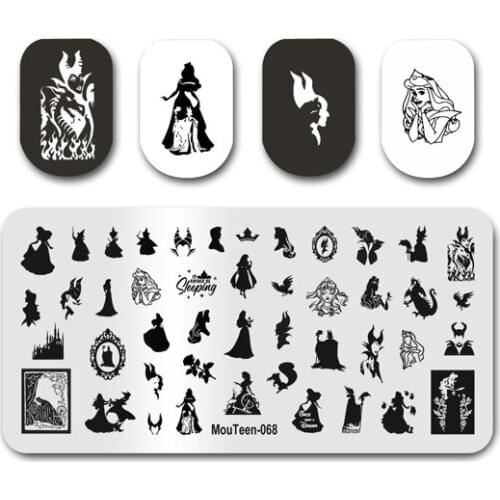 MouTeen Stencils For Nail Design