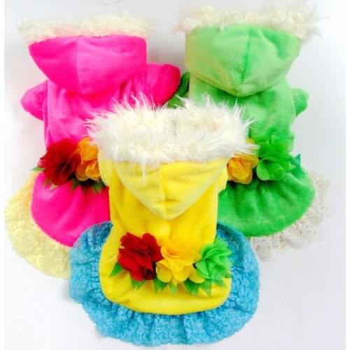 Soft Dog Coat 100% Fleece-padded Pet Clothes Warm Winter Jacket Hoodie Festival Attire Costume Clothing Garment For Pet Dogs