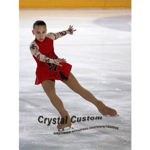 Custom Figure Skating Dress For Competition Fashion New Brand Ice Figure Skating Dress For Children DR3559