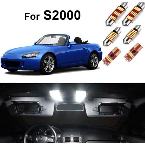 Car Led Interior Lights Kit for Honda S2000 2000-2009 Canbus Car Light Accessories Dome Map Lamp
