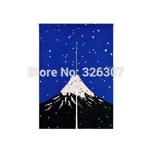 Taiwan Japan style Chinese Mount Fuji Fujisan cloth curtain home act portiere hangings 85x90cm 85x120cm Door half curtain