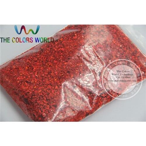 TCS300 1mm Solvent Resistant Holographic Laser RED color Makeup Glitter Powder Eyeshadow Face Body Cosmetic dust 1 Lot =50g