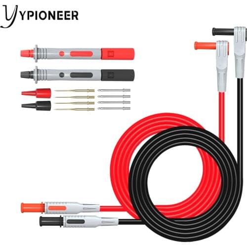 YPioneer P1300A Multimeter Test Leads Kit with 8PCS Replaceable Multimeter Probes for Electrical Testing