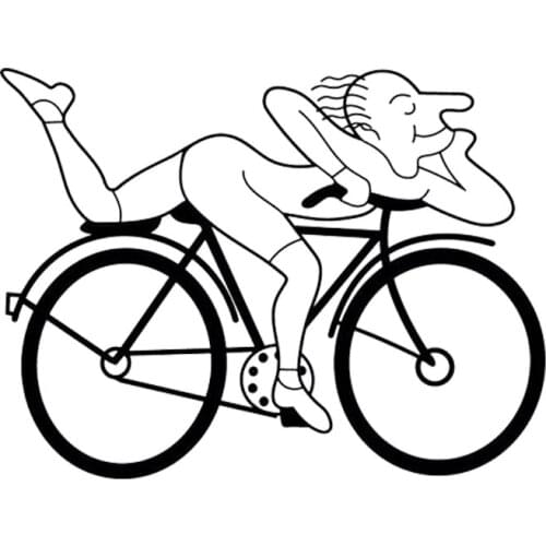 16*12.1cm Funny Retro Bicycle Day Vinyl Sticker Decal Funny Car Window Bumper Novelty JDM Drift Vinyl Decal Sticker