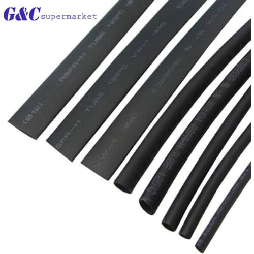 1 M /: 1 black 2 3 4 5 6 810 12mm diameter heat shrinkable tube sleeve winding wire high quality electronic accessories tantalum