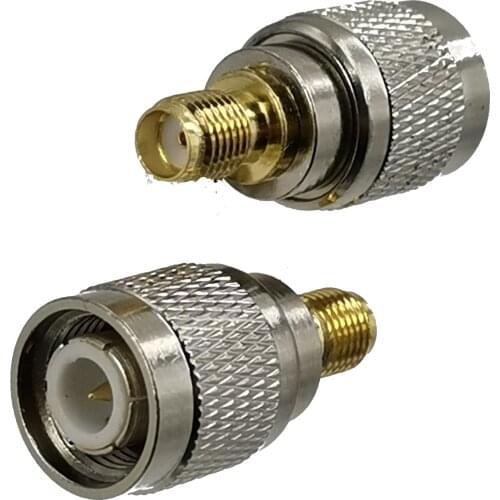 1pcs Adapter Connector TNC Male Plug to SMA Female Jack RF Coaxial Brass Straight New