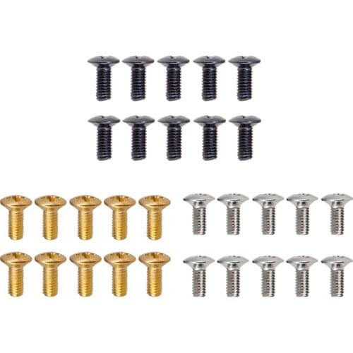 10 Pieces 3/5 Way Guitar Switch Mounting Screws Tuners Gear Screws for Strat Guitar Switch Replacement Parts