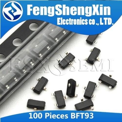 100PCS BFT93 SOT23 PNP 12V 5GHZ X1P SOT-23 RF Bipolar Small Signal Transistor