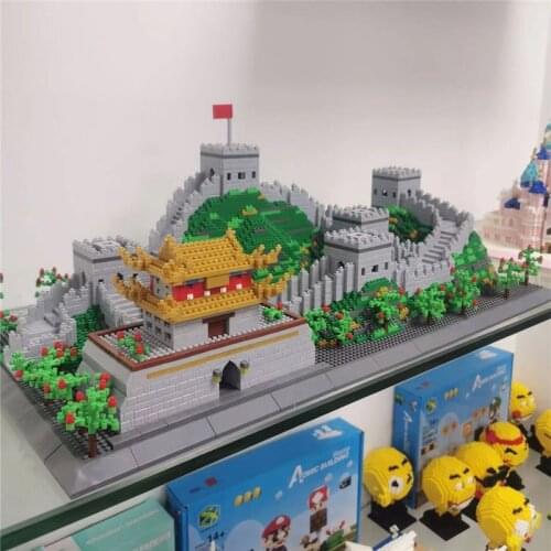 6200P+ World Famous China Architecture DIY Diamond Building Cartoon Blocks Ancient barrier Great Wall Brick Kids Toy Gift