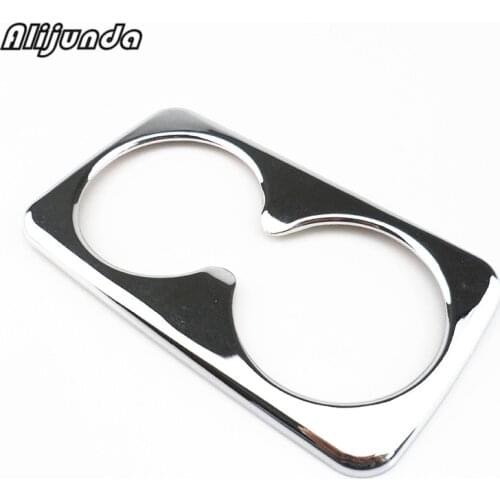 ABS Chrome Front or Behind Water Cup Holder Frame Trim Decoration Cover for Kia Sportage R 2011-2014