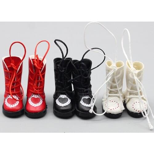 Blythe Shoes 1/4 Bjd Accessories Heart Shape Boots