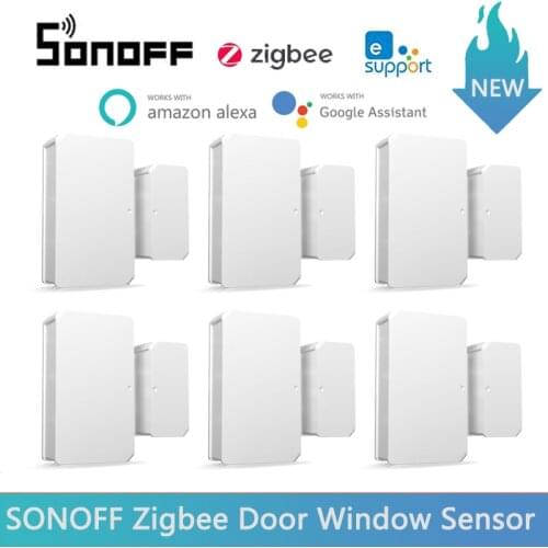 1-10PCS SONOFF Zigbee Door Sensor SONOFF SNZB-04 Security Alarm For eWelink SONOFF ZBBridge Required Work With Alexa Google Home