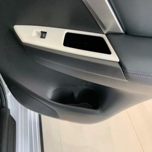 For Mitsubishi Pajero sport Montero sport 2019 2020 2021 Carbon Fiber Car Interior Window Lift Switch Panel Cover Trim Styling