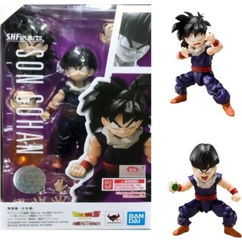 BANDAI Original S.H.Figuarts DRAGON BALLS Son Gohan Namekian Anime Action & Toy Figures Model Toys for Childrens Gifts