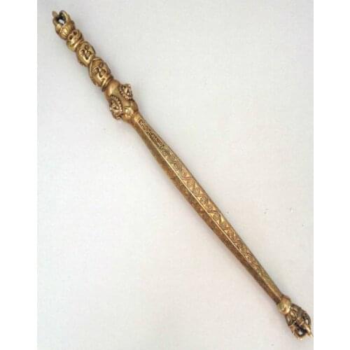 Delicate antique Handmade ancient China Brass Ritual Tool