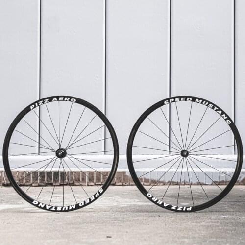 PIZZ AERO SPEED MUSTANG 700c Aluminum Alloy Track Wheels Fixed Gear Wheelset Single Speed High Strength Racing Wheels 20-24H