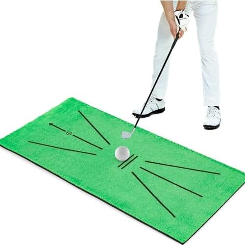 Golf Mat Hitting Large Stable Ground Suitable Indoor Outdoor Garden Help Practice Correct Swing Improve Skill Training Game Mat