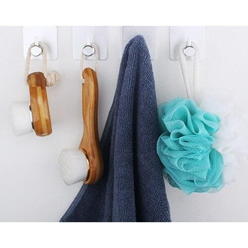 Stainless Steel Robe Hook Towel Hook Wall Mount Square Towel Robe Coat Hat Door Hanger Bathroom Hardware Hook Door Hooks