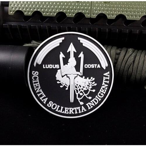 PVC Night Light 3D Ludus Costa Game Velcro Patches Military Hook Back Solf Silicone Luminous Glow In Dark Patch Tactical Badges