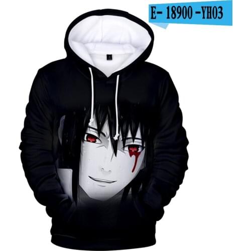 New Sasuke/Kakashi Hoodies 3D Print kids Hoodie Harajuku Streetwear Mens Clothes Sweatshirt Pullovers tops Akatsuki kids Jacket