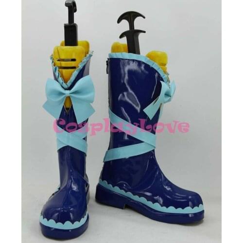Valentines Day Lolita Maid Ayase Eli Cosplay Shoes Custom Made Japanese Anime Lovelive! Long Boots For Halloween