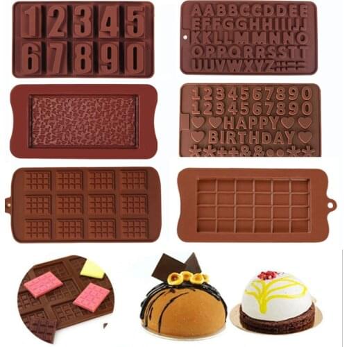 Hot Styles Silicone Chocolate Molds Reusable Silicone Pastry Molds Candy Gummy Mold Cake Decorating Baking Tools