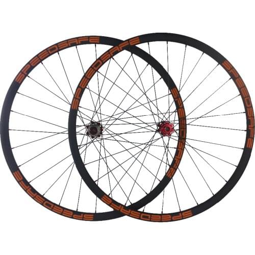 SPEEDSAFE SUPER LIGHT 29er MTB XC mountain bike straight pull ceramic bearing carbon wheelset 28mm hookless asymmetric 25mm deep