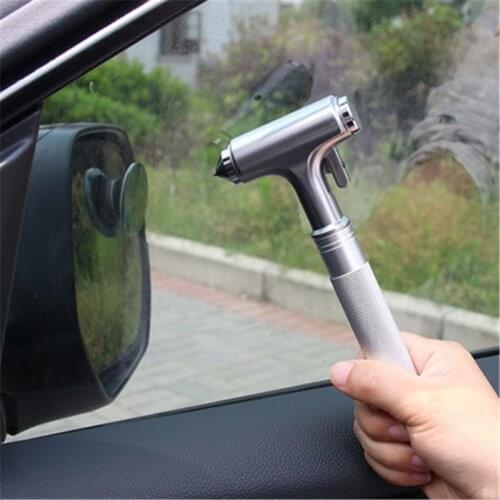 Super Car Safety Hammer Carbon steel Metal Window Glass Breaker Safety Belt cutter Car Accessories Emergency Rescue Tool T09