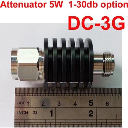 Telecom use 5W RF attenuator N male to female DC-3G 1-30DB attenuation feeder RF COAXIAL jack Attenuator communication convertor
